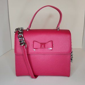 Bestey Johnson Red XODEVIN Shoulder Bag with Chain - NWT